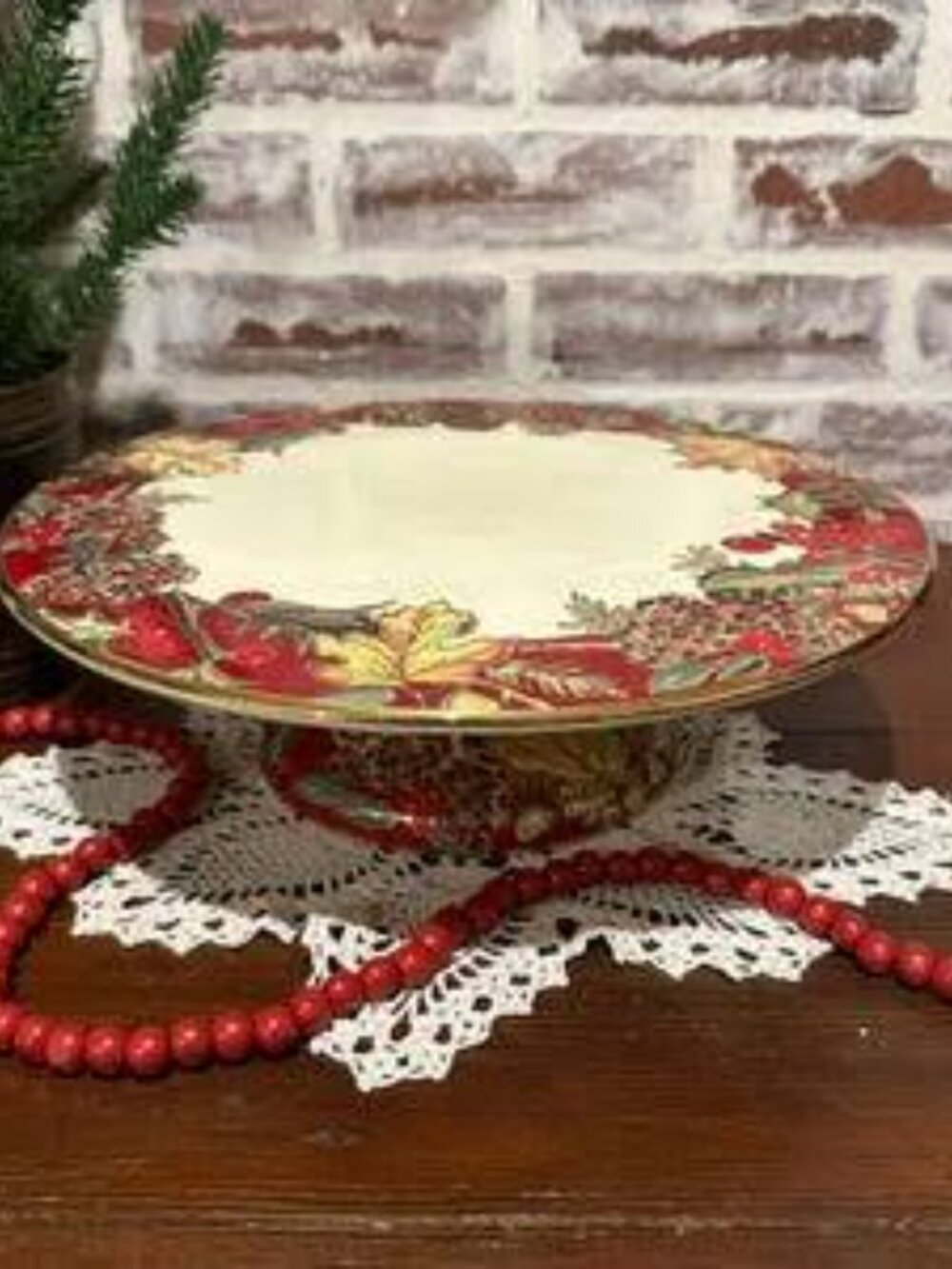 F. Giorgi by Ceramica pedestal cake stand Made in Italy EUC